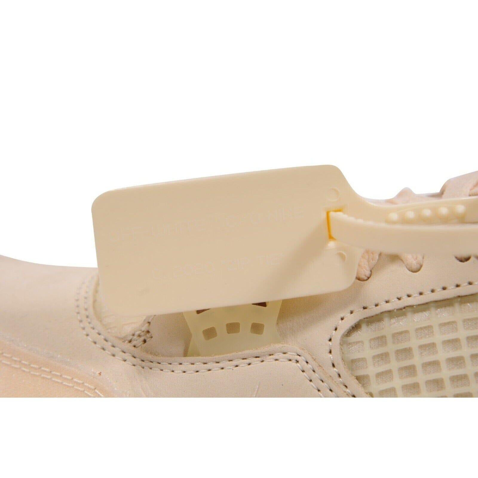 Nike Off White Women Air Jordan 4 Retro SP Sneakers US 8.5W Sail Virgil Abloh For Sale 5