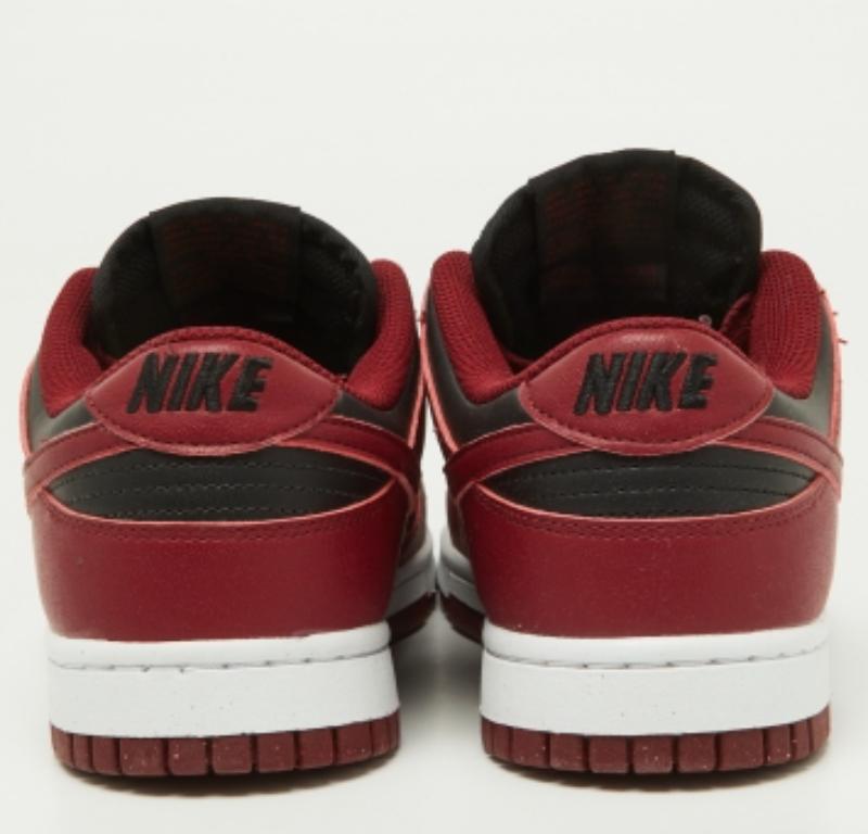Nike Red/Black Leather Dunk Low Top 