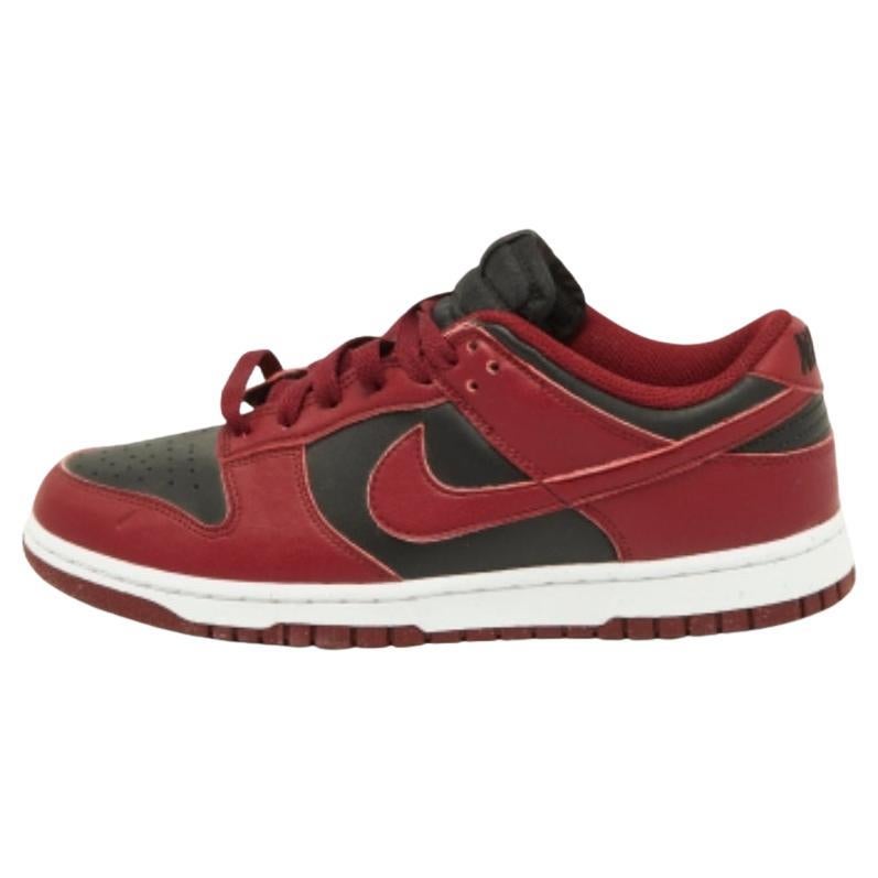 Zapatillas Nike Dunk Low Top "Team Red" Piel Rojo/Negro Talla 40