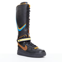 NIKE RT Riccardo Tisci Schwarz Collection Air Force 1 swoosh sneaker Stiefel EU36