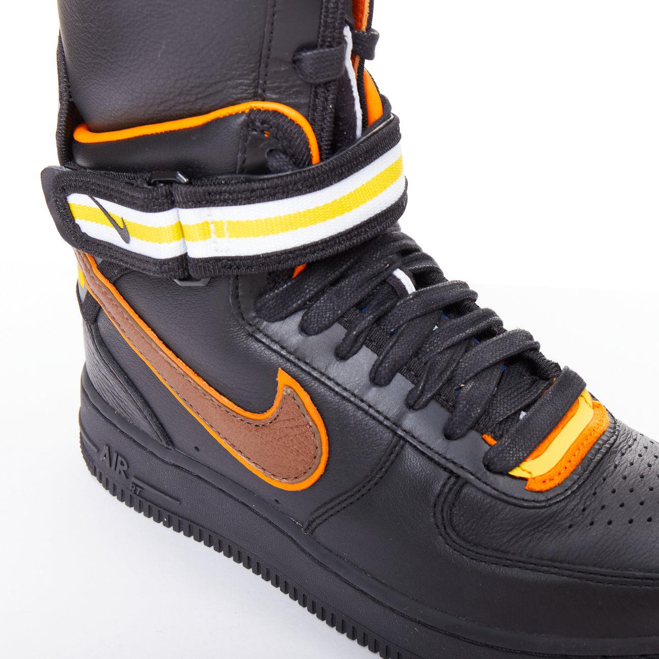 NIKE RT Riccardo Tisci Black Collection Air Force 1 swoosh stivali sneaker EU36 in vendita 2