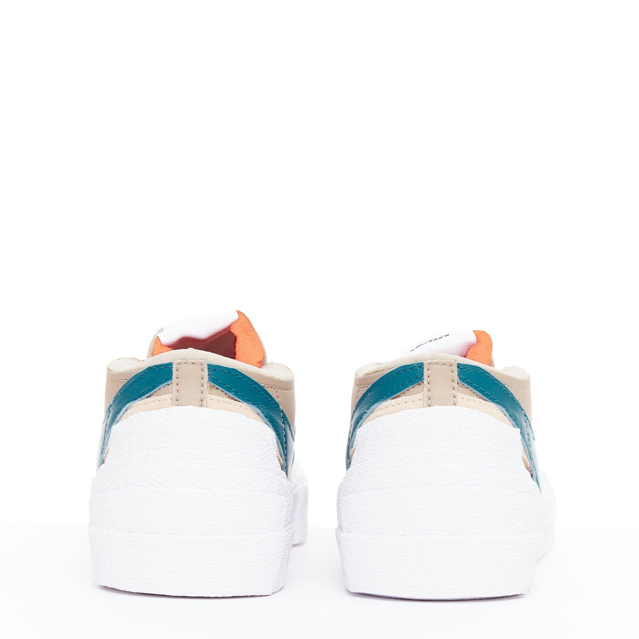 NIKE SACAI KAWS Blazer Low Reed pink green tick patchwork sneakers EU36.5 Pour femmes en vente
