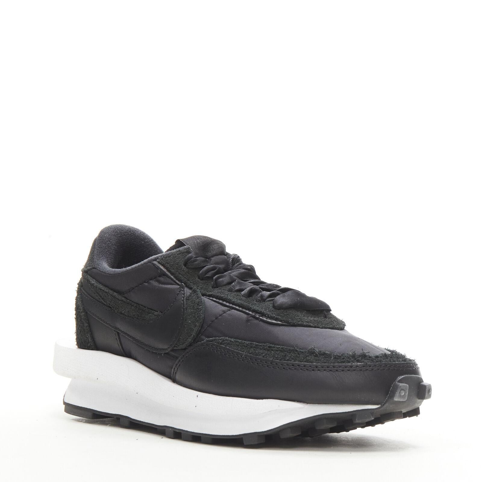 NIKE SACAI LD Waffle BV0073 002 black white sneaker US5 EU37.5
Reference: ANWU/A00351
Brand: Nike
Designer: Chitose Abe
Model: BV0073 002
Collection: Sacai LD Waffle
Material: Fabric, Leather
Color: Black, White
Pattern: Solid
Closure: Lace