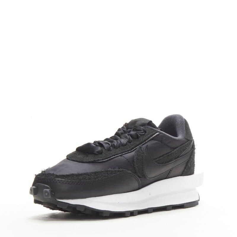 NIKE SACAI LD Waffle BV0073 002 black white sneaker US5 EU37.5 In Excellent Condition For Sale In Hong Kong, NT