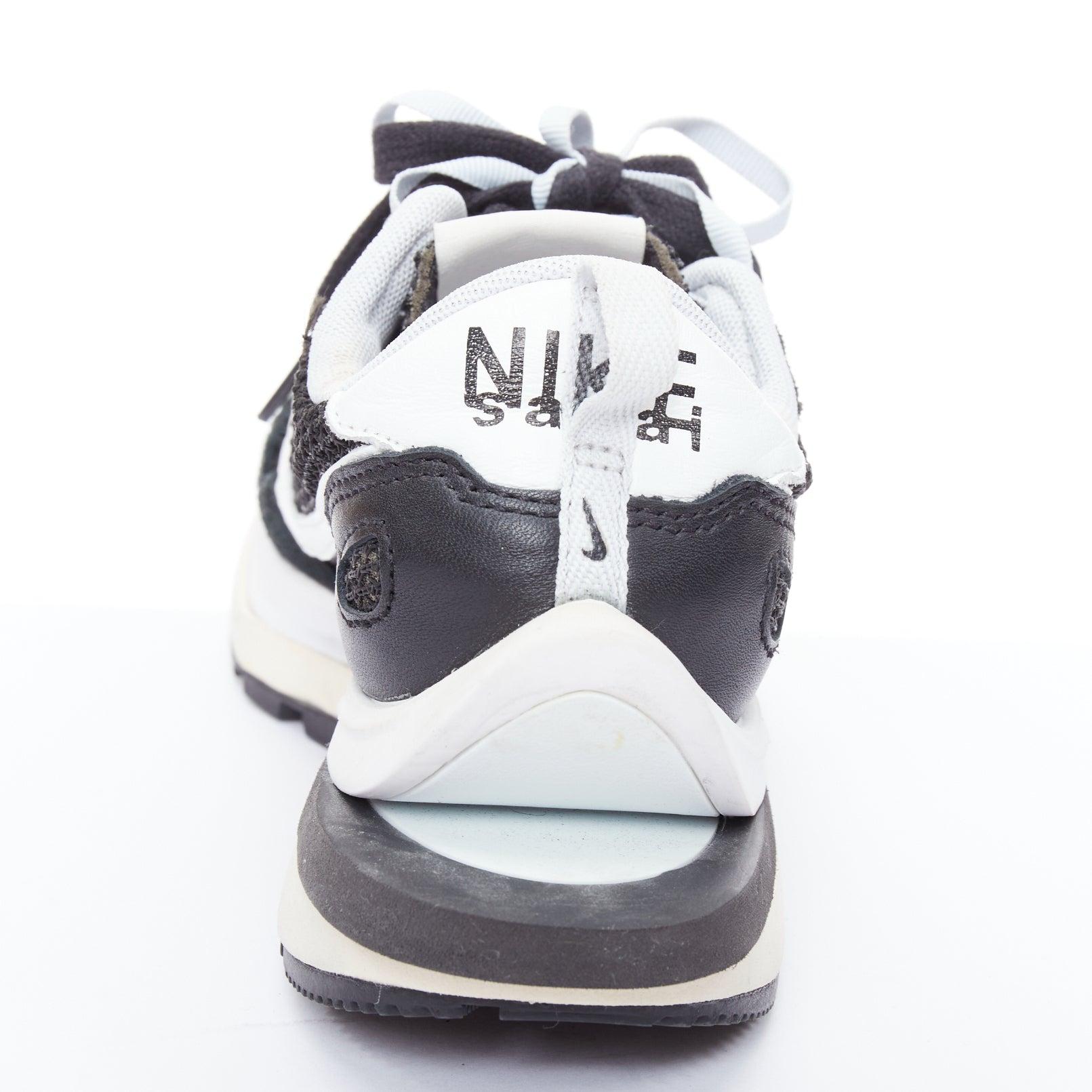 NIKE SACAI VaporWaffle black white mesh laced up sneakers US6.5 EU36.5 For Sale 5