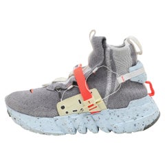 Nike Vast Grey Cotton Knit Space Hippie 03 High Top Sneakers Size 42