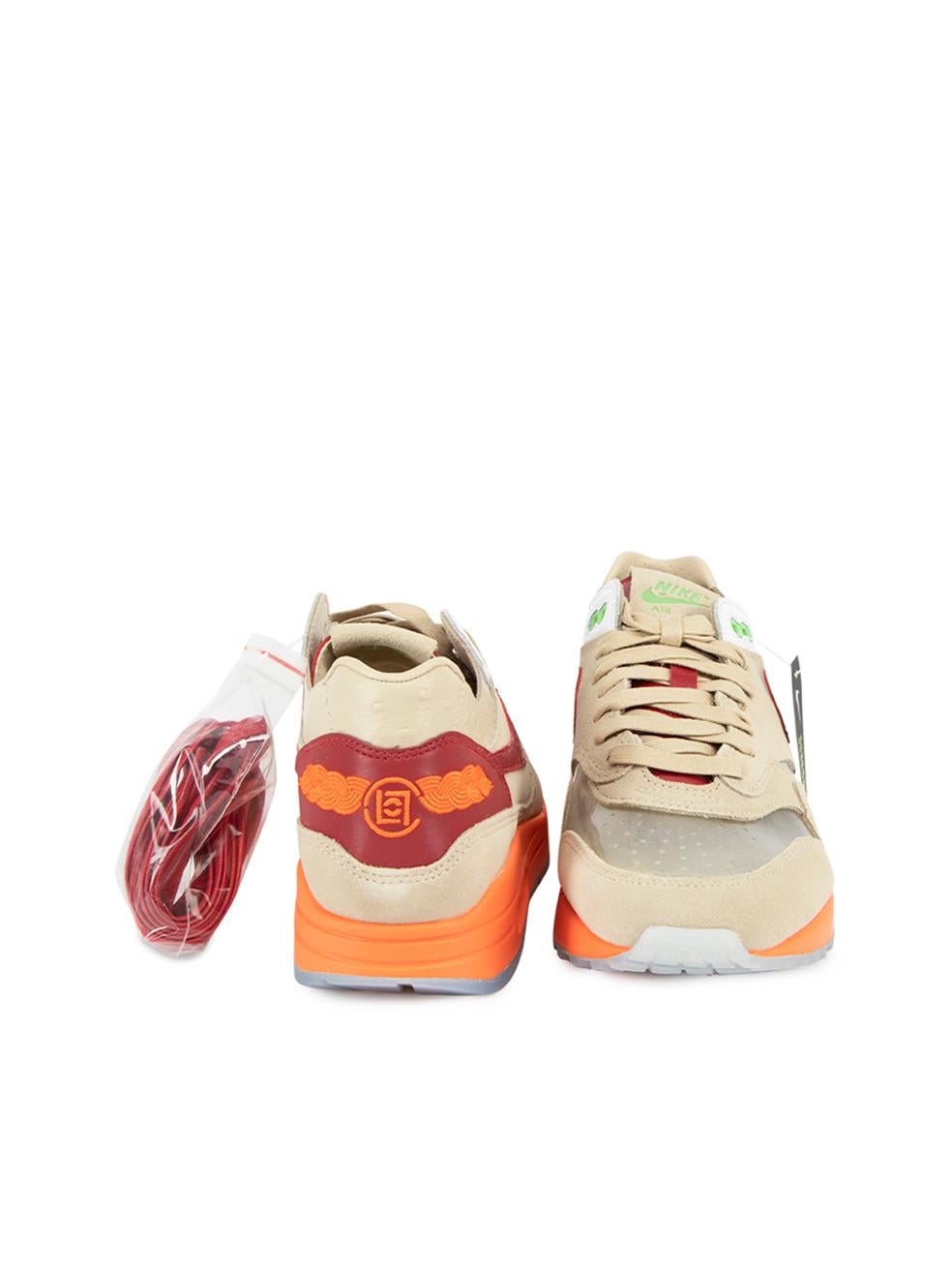 Nike x CLOT Women's Air Max 1 Kiss Of Death Trainers In New Condition In London, GB