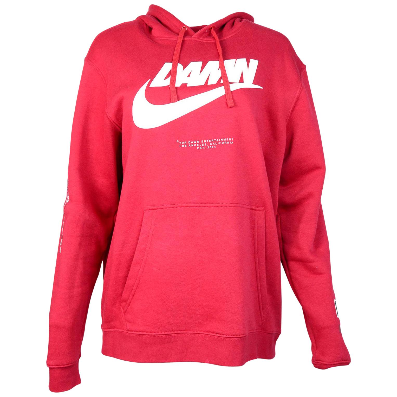 Nike x Kendrick Lamar Men's Red DAMN Hooded Sweatshirt Sz XL