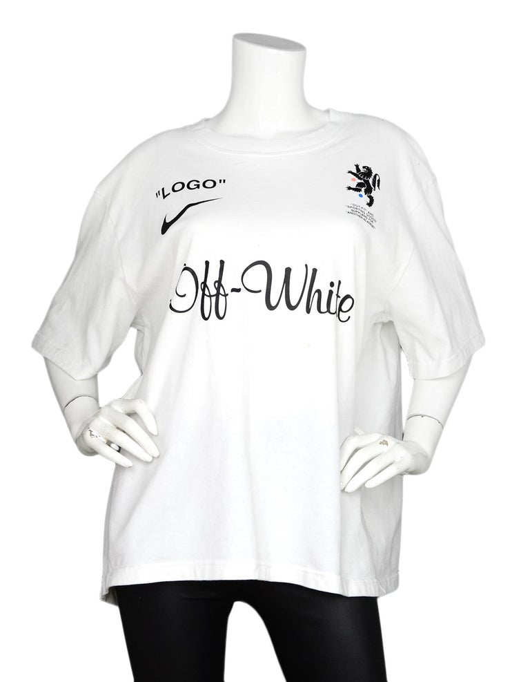 Nike x Off-White Men's Logo Mercurial NRG Z T-Shirt Sz L For Sale at 1stDibs