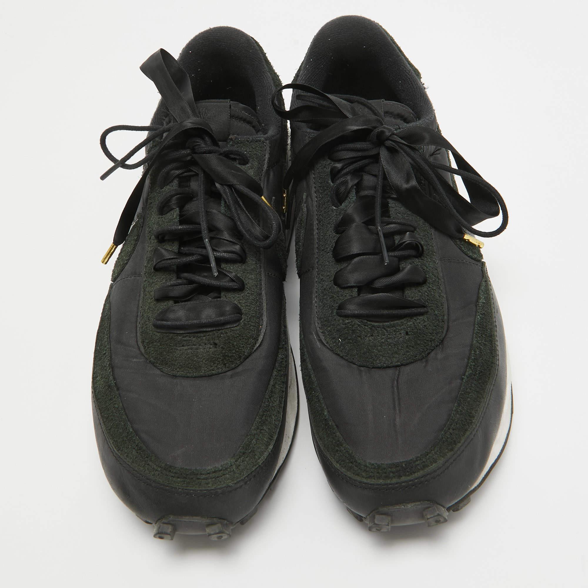 Zapatillas Nike x Sacai Negro/Gris Gamuza y Nylon LD Waffle Talla 46 en Bueno estado para la venta en Dubai, Al Qouz 2