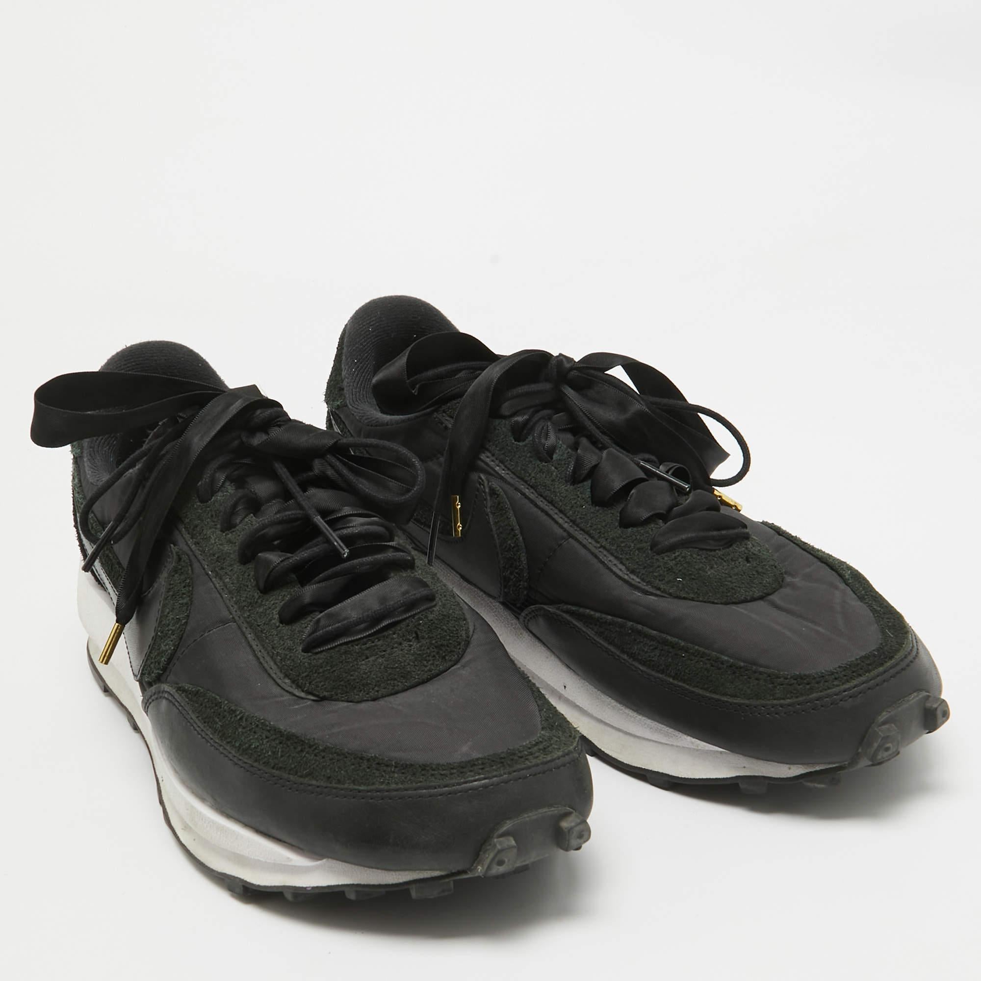 De los hombres Zapatillas Nike x Sacai Negro/Gris Gamuza y Nylon LD Waffle Talla 46 en venta