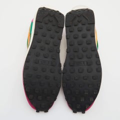 Nike x Sacai Mesh, Leather and Suede Vaporwaffle Low Top Sneakers Size 45