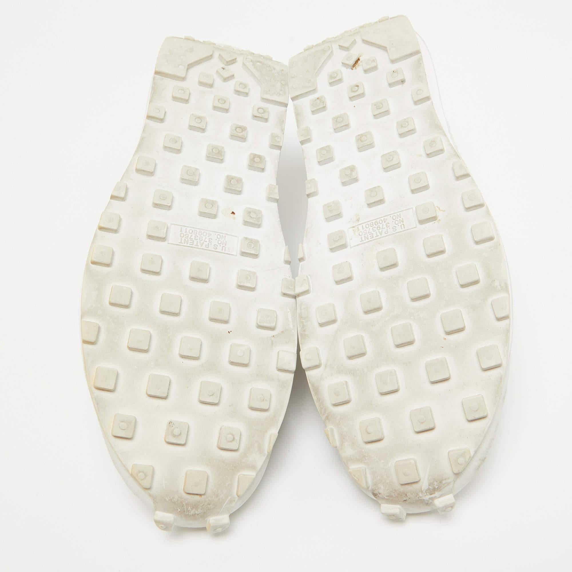 Nike x Sacai White/Grey Suede and Nylon LD Waffle Sneakers Size 46 1