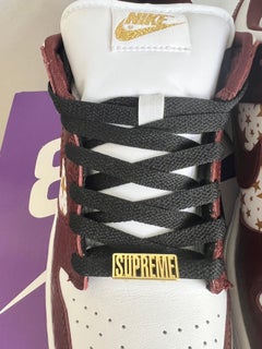 Nike x Supreme SB Dunk Low Star Barkroots Brown size us 9.5