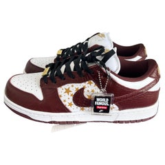 Used Nike x Supreme SB Dunk Low Star Barkroots Brown size us 9.5