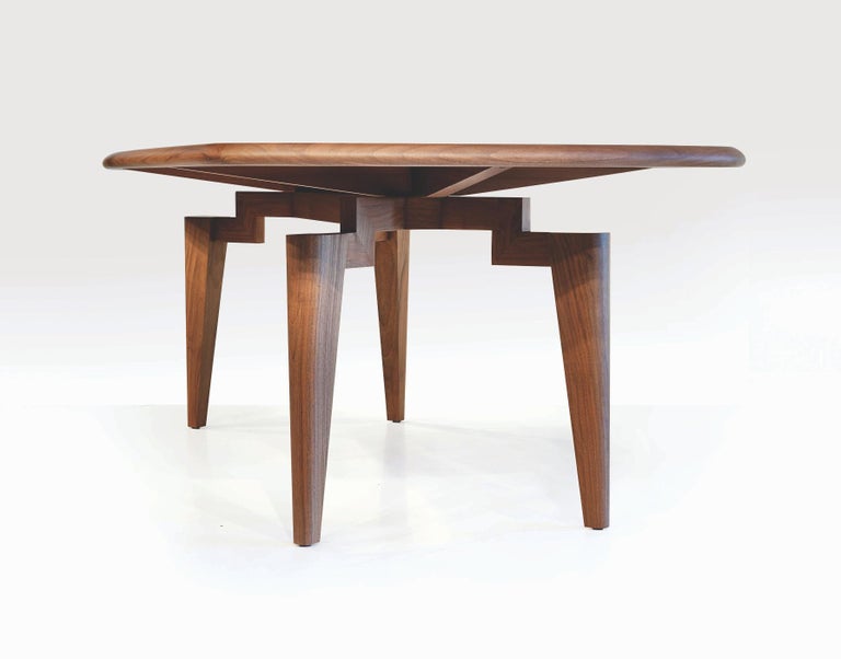 Nikea Table Geometric Legs With Marble Insert Dining For At 1stdibs - How Far To Insert Table Legs