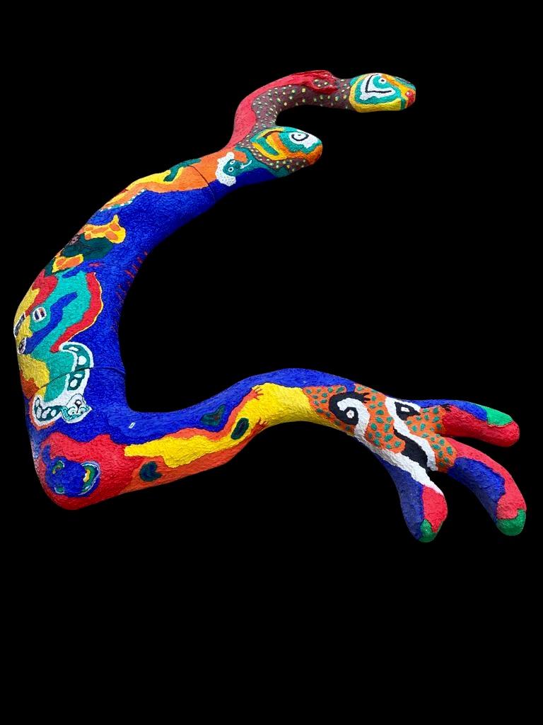 Niki de Saint Phalle: Wandskulptur „Schlangen“ von Y. Tropea, Modell, einzigartig! 90er Jahre (Ende des 20. Jahrhunderts) im Angebot