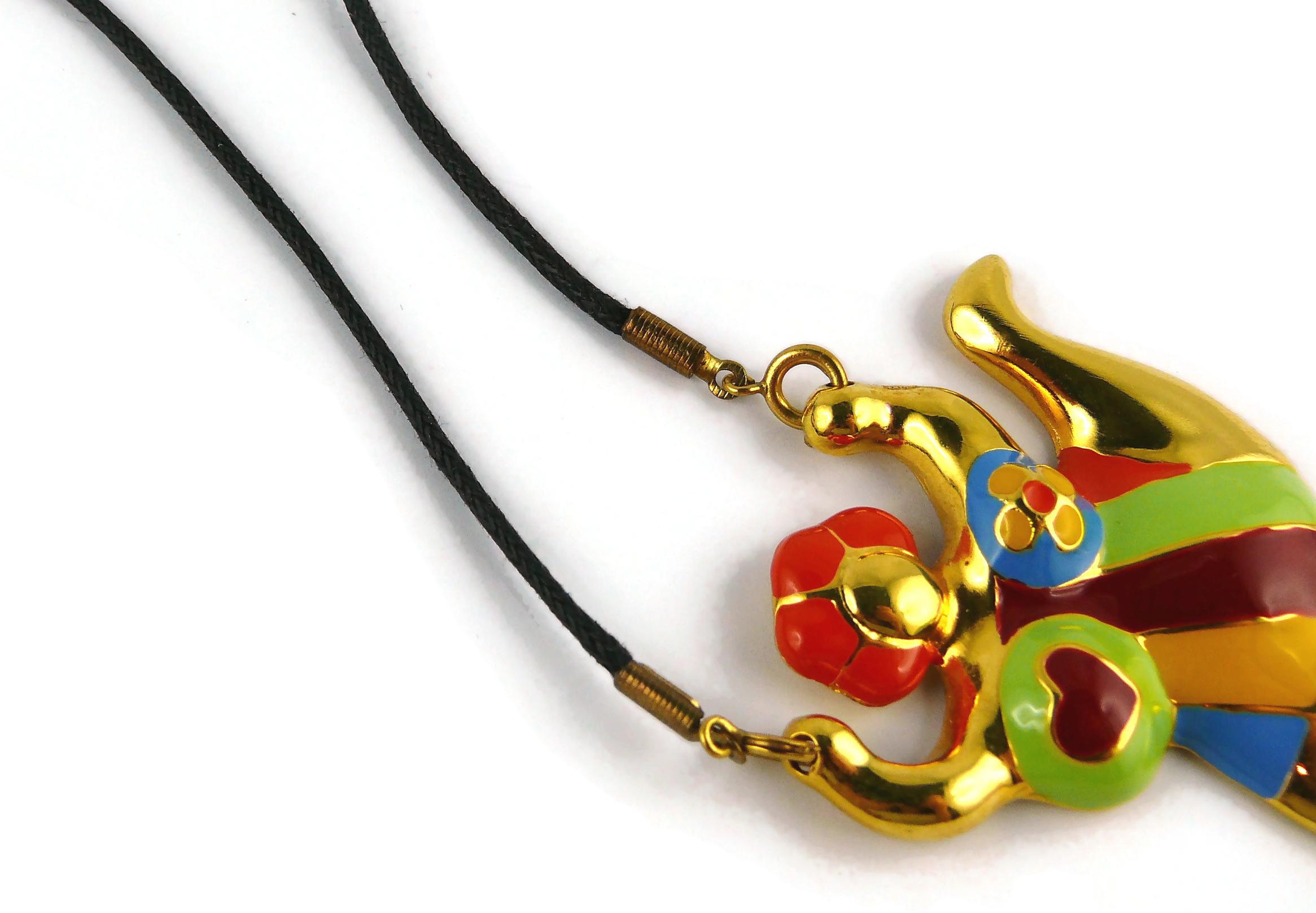 Women's Niki de Saint Phalle Enamel Nana Pendant Necklace JNF Production 2002