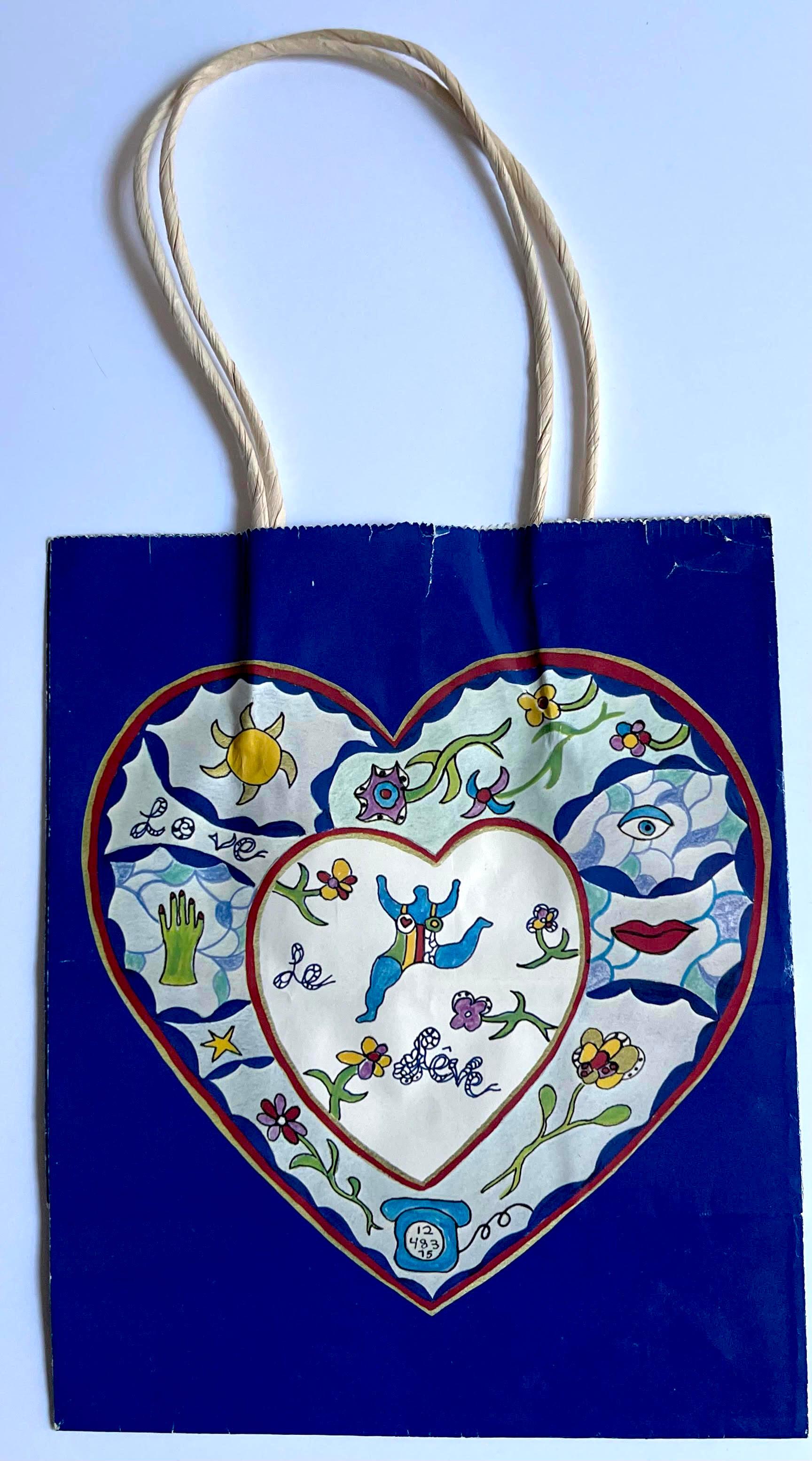 Niki de St Phalle Bespoke LOVE Shopping Bag - Print by Niki de Saint Phalle