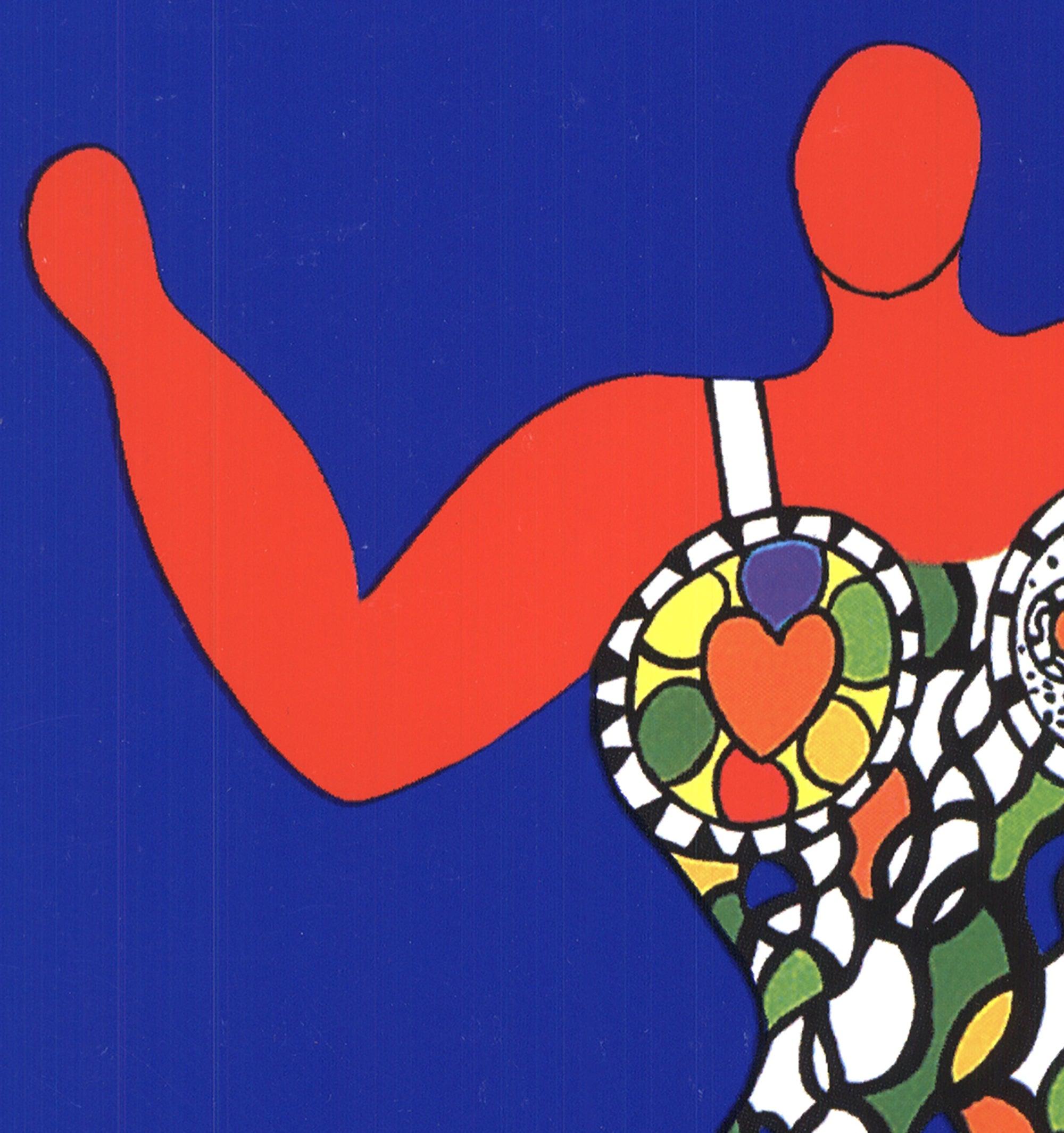 2005 Niki de Saint Phalle 'Volleyball' Modernism Offset Lithograph Framed 2