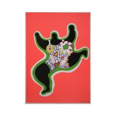 2016 Original-Siebdruck von Niki de Saint Phalle Springende Nana - Pop Art