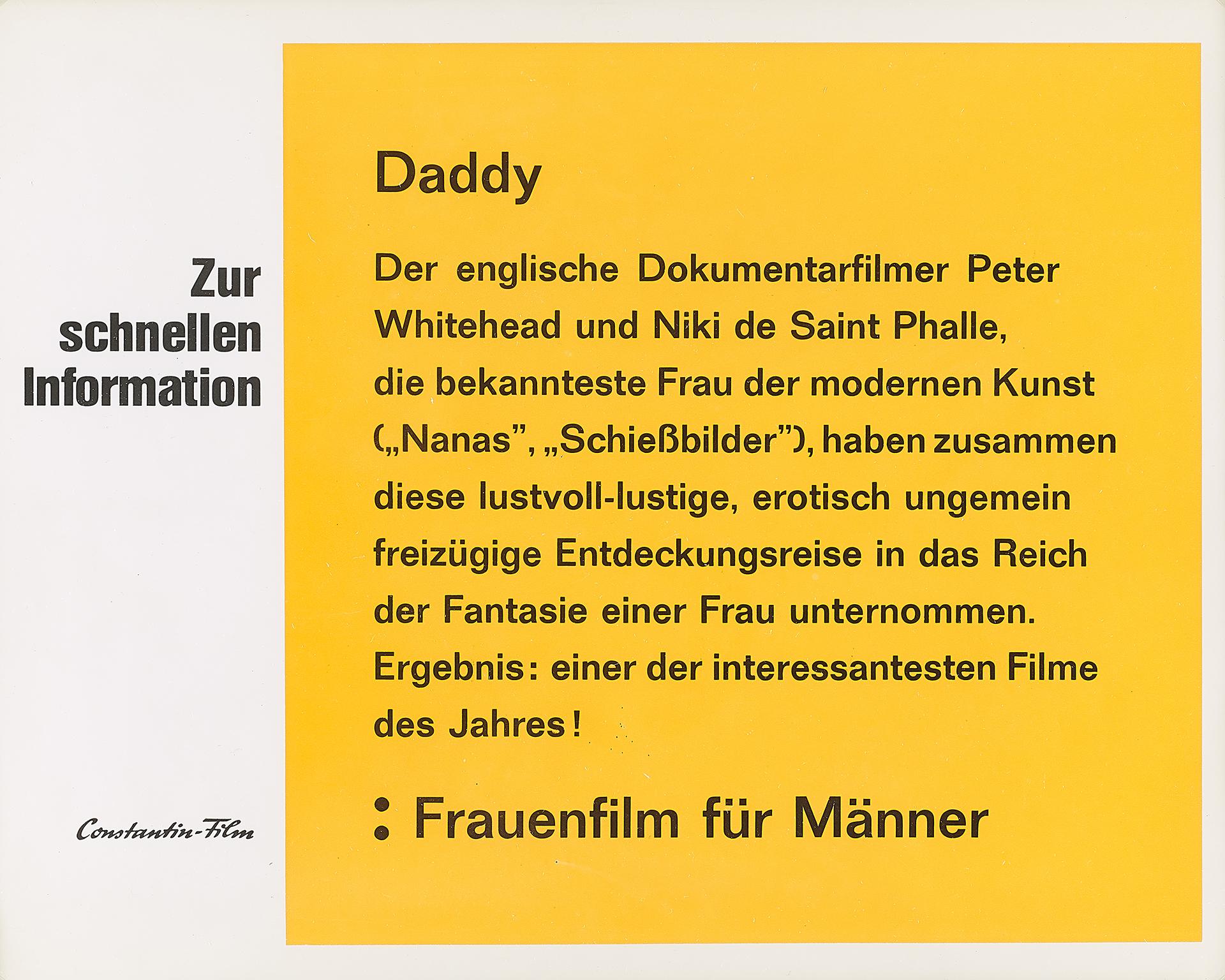 Daddy - Black Print by Niki de Saint Phalle