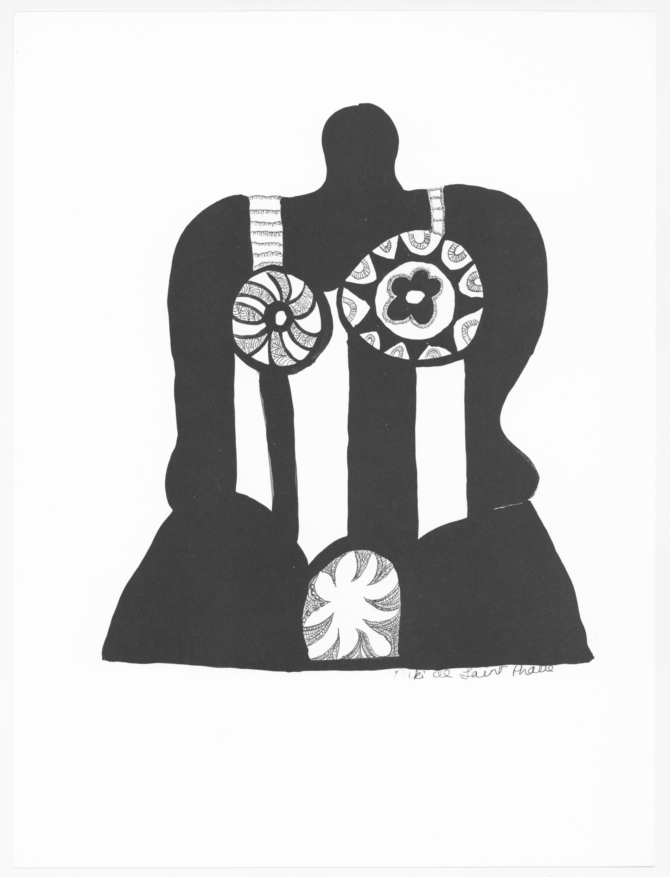de Saint Phalle, Composition, In Memory of My Feelings (après) - Noir Still-Life Print par Niki de Saint Phalle