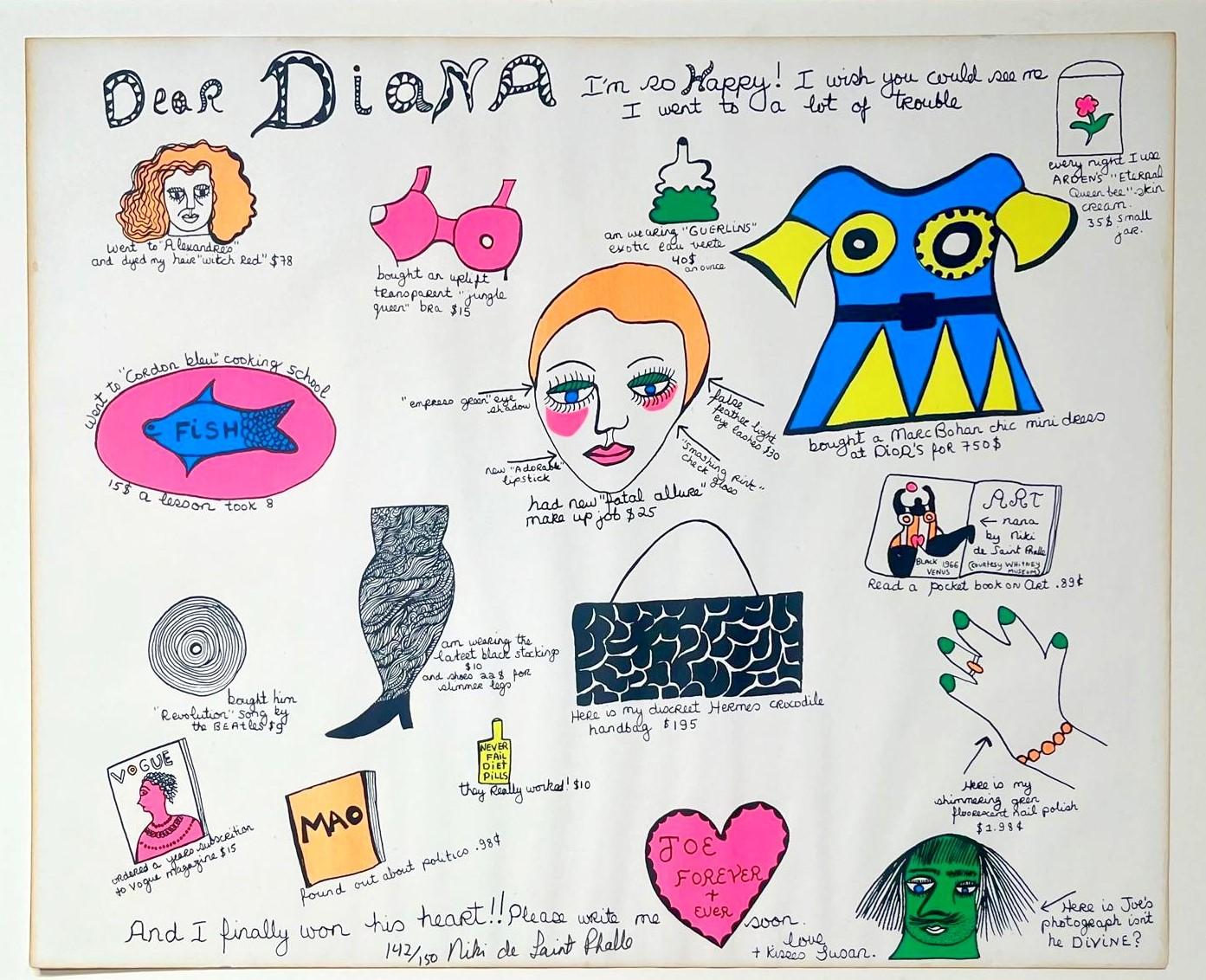 Dear Diana - Print by Niki de Saint Phalle