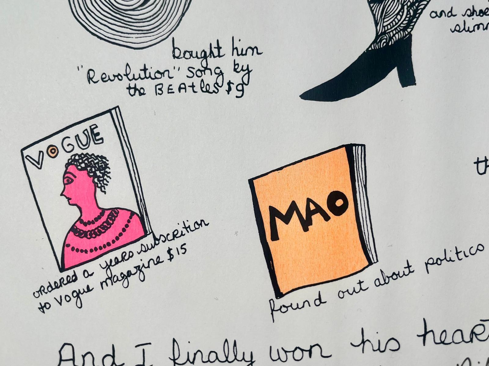 Dear Diana - Abstract Print by Niki de Saint Phalle