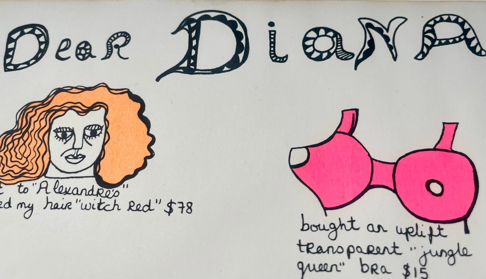 Silkscreen, 1969
Edition : 142/150
49.00 cm. x 61.00 cm.  19.29 in. x 24.02 in. (paper)

Handsigned by the artist in pencil
Certificate of authenticity

Dear Diana reads like an expansive postcard the artist addresses to a friend. This imaginary