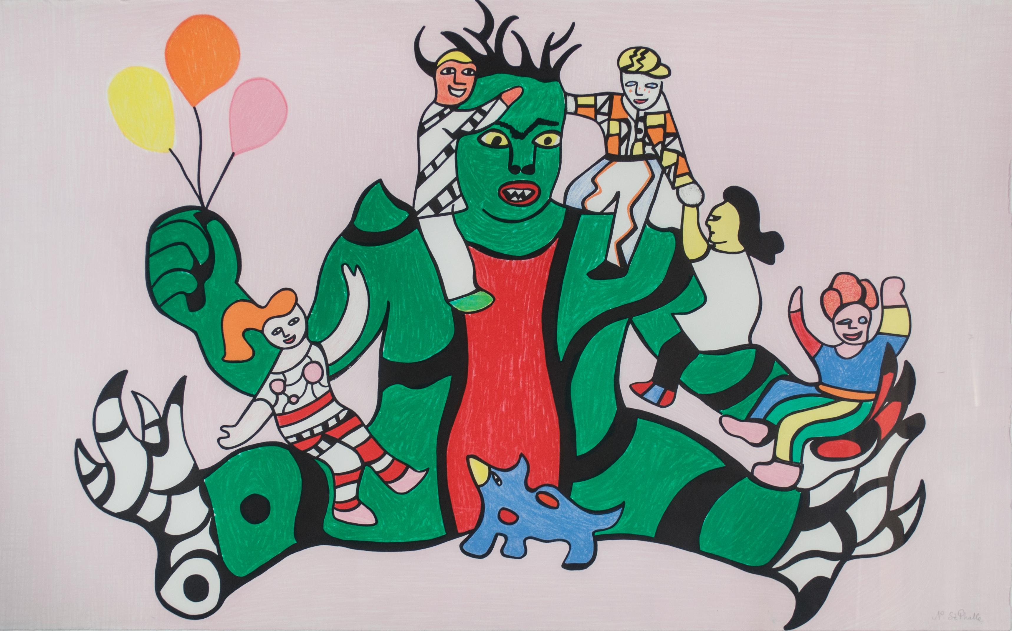 Niki de Saint Phalle Figurative Print - Le Monstre