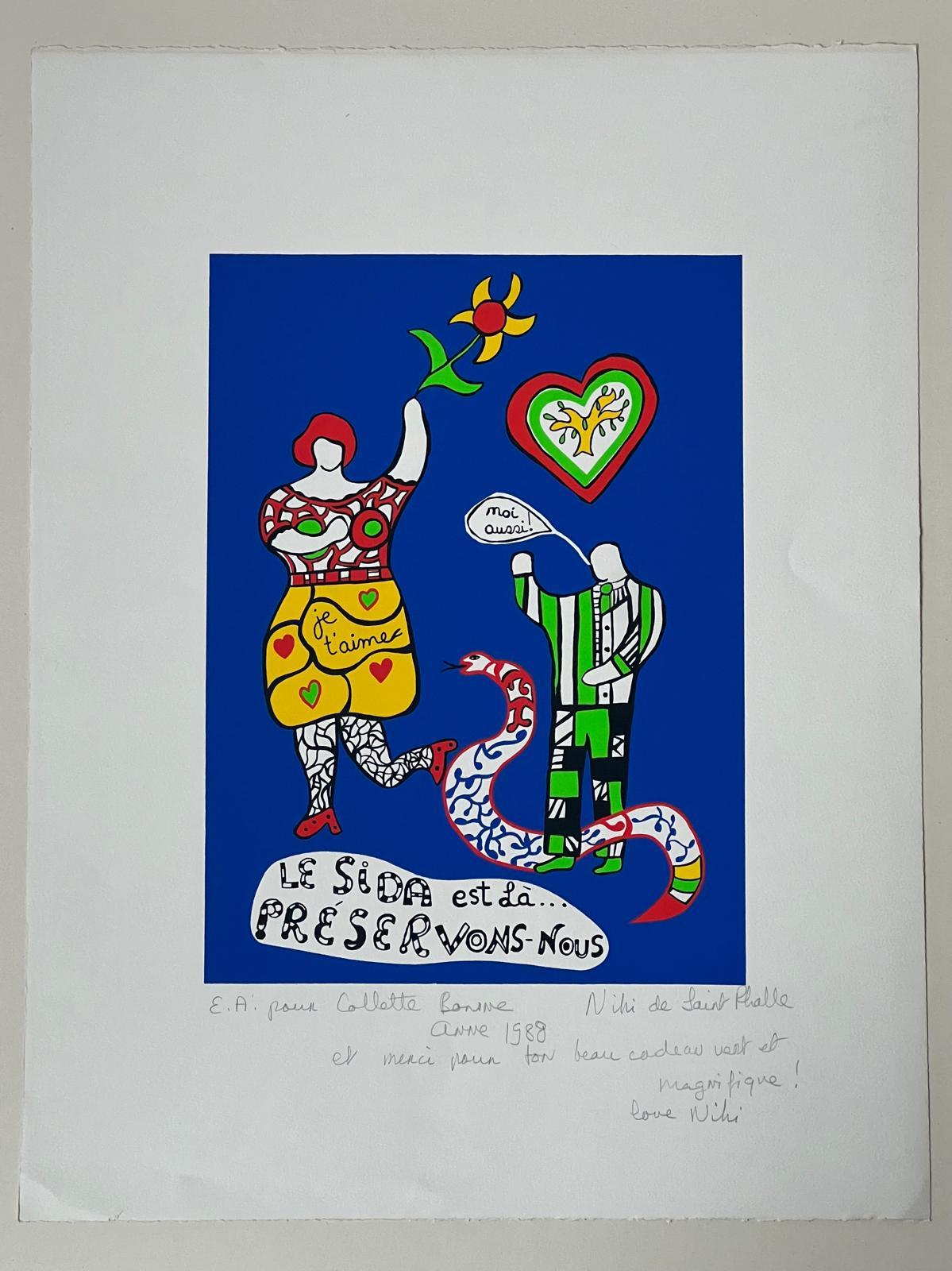 Le Sida est là... préservons-nous - Print de Niki de Saint Phalle