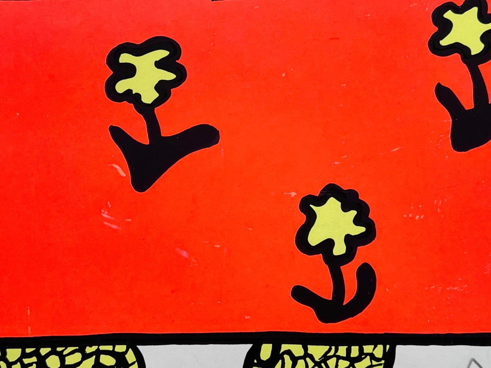 Les Nanas aux pouvoir - Red Abstract Print by Niki de Saint Phalle