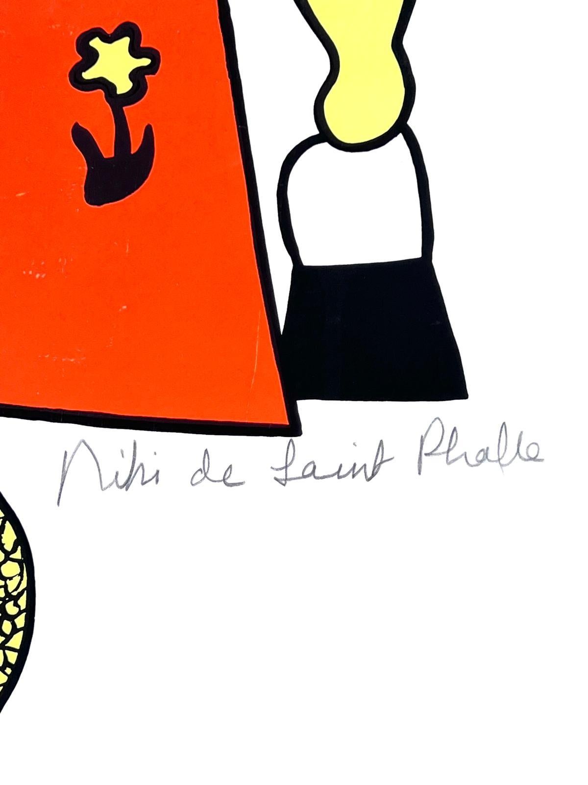 Silkscreen
Handsigned by the artist in pencil 
70.00 cm. x 50.00 cm.  27.56 in. x 19.69 in. (paper)

60.00 cm. x 40.00 cm.  23.62 in. x 15.75 in. (image)

The Nanas series was born in 1964, inspired by the pregnancy of her friend Clarice Rivers.