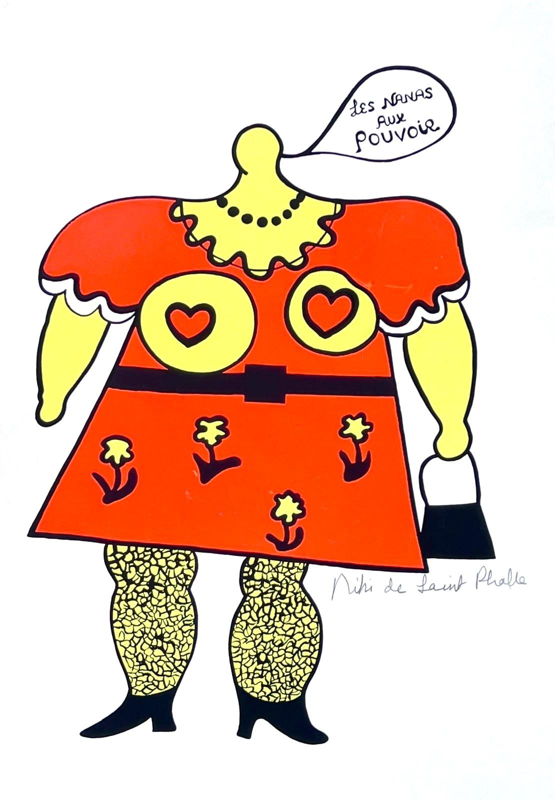 Niki de Saint Phalle Abstract Print - Les Nanas aux pouvoir