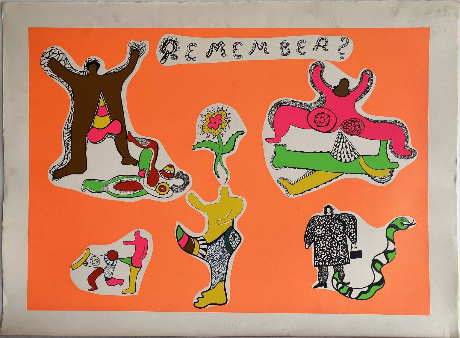 Memories from Nana Power color serigraphs on Arches vellum, Editions Essellier - Print by Niki de Saint Phalle
