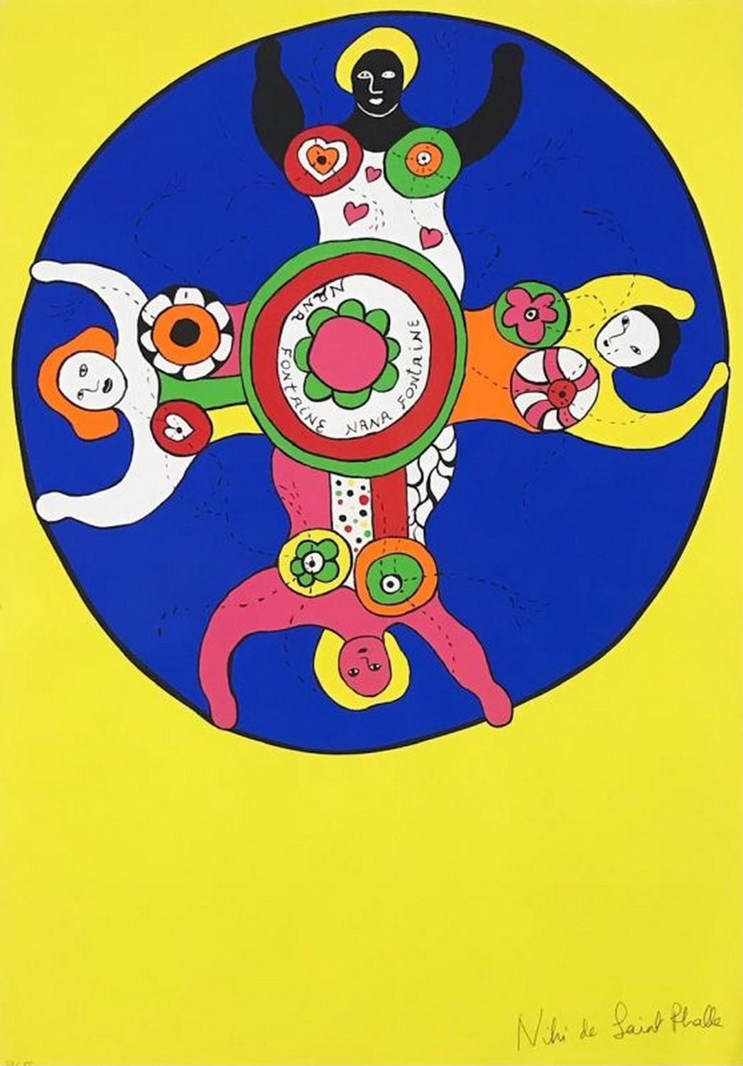 Niki de Saint Phalle Abstract Print - Nana Fontaine 