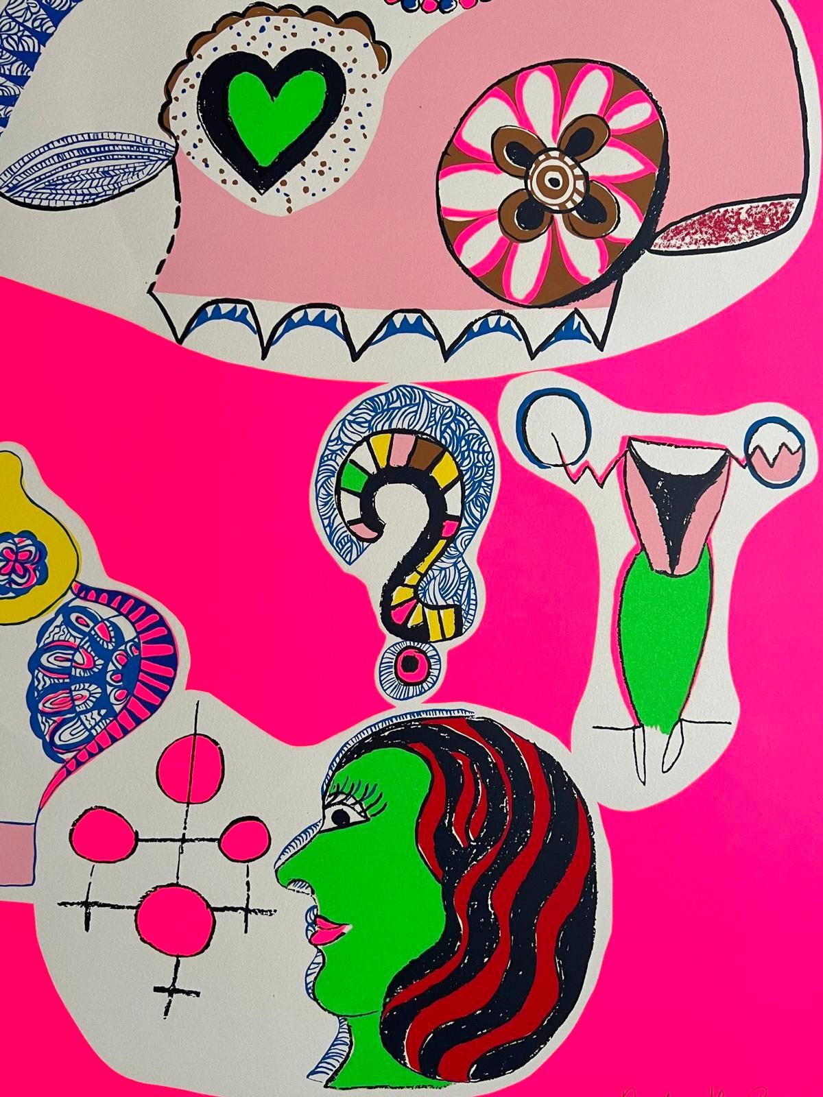 Nana Power (Planche xVIi) : What shall I do ? - Abstract Print by Niki de Saint Phalle