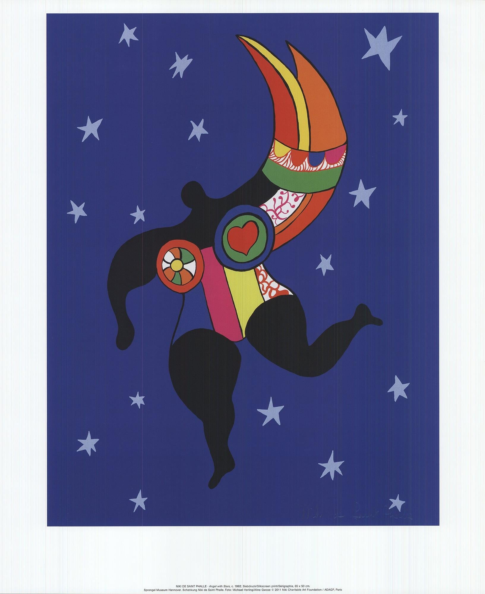 Niki de Saint Phalle "Ángel con estrellas, C" 2011- Vintage