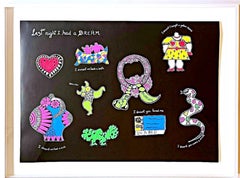 Niki de Saint Phalle, Last Night I Had a Dream, rare sérigraphie signée/encadrée