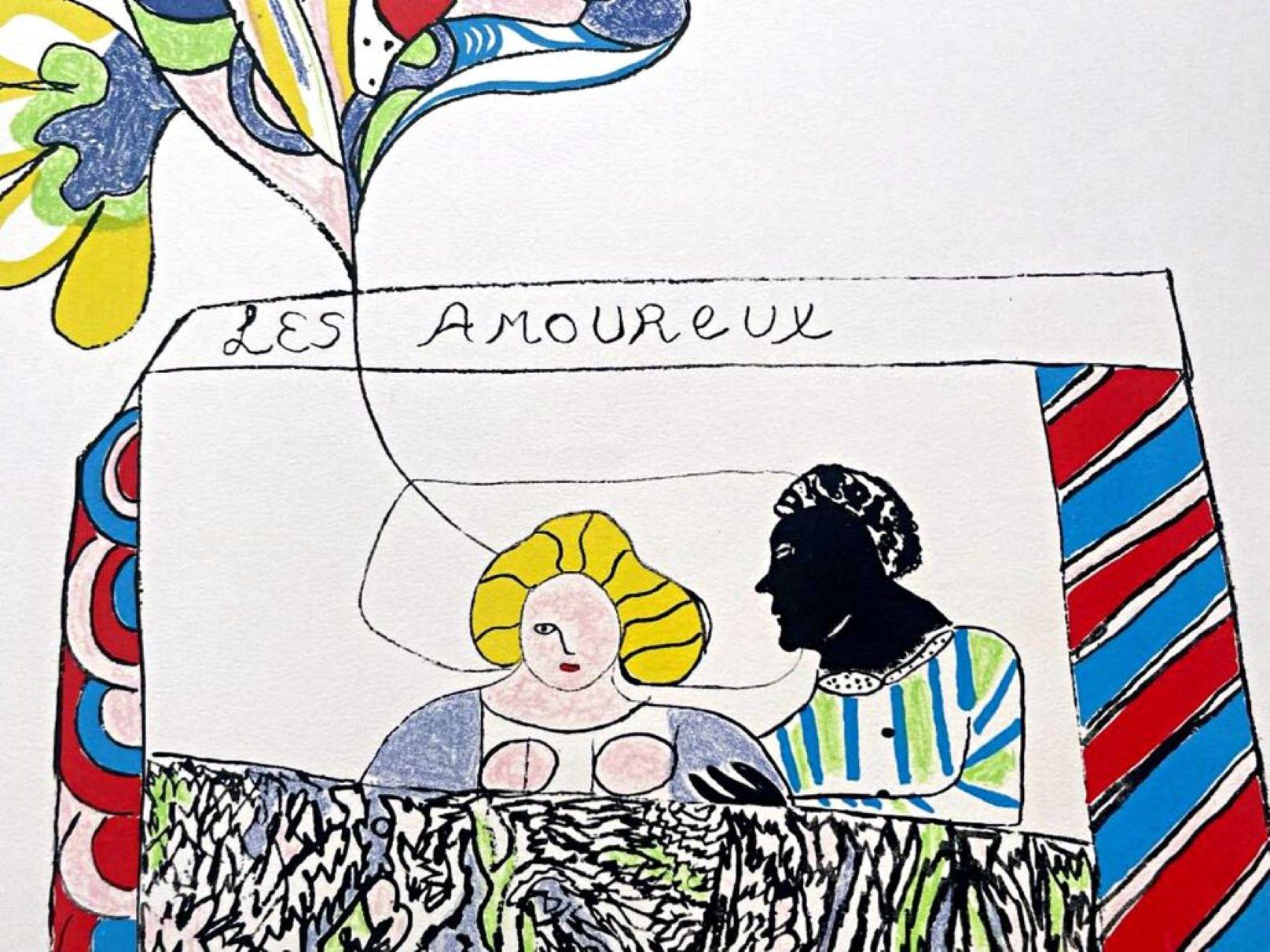 Niki de Saint Phalle, Les Amoureux (Gli amanti), litografia a colori firmata 112/300 1