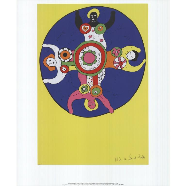 Niki de Saint Phalle 'Study for Nana Fountain (Yellow)'