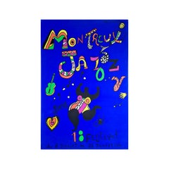 Original silkscreen poster by Niki de Saint Phalle - 18th Montreux Jazz Festival