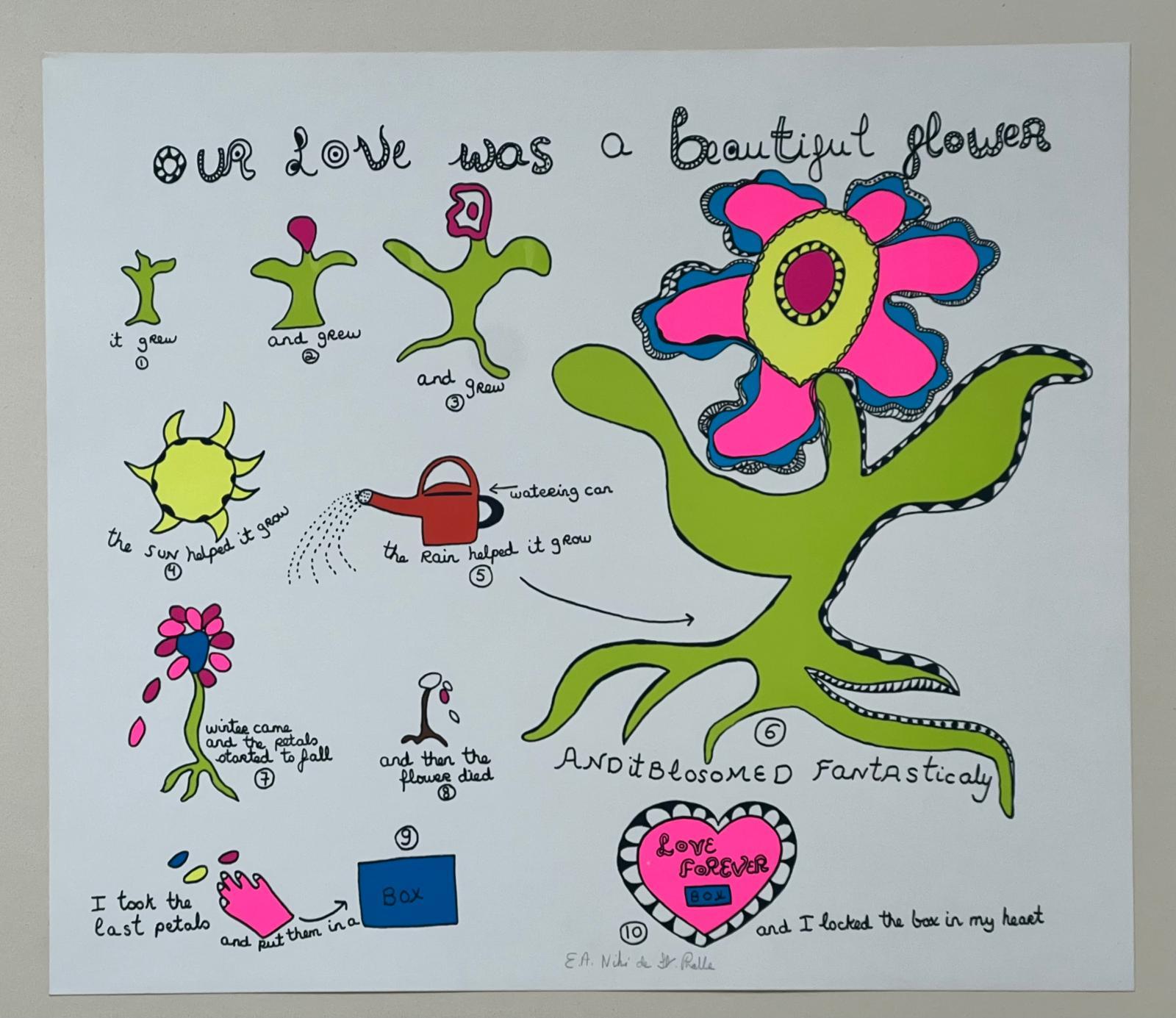 Notre amour était une belle fleur - Print de Niki de Saint Phalle