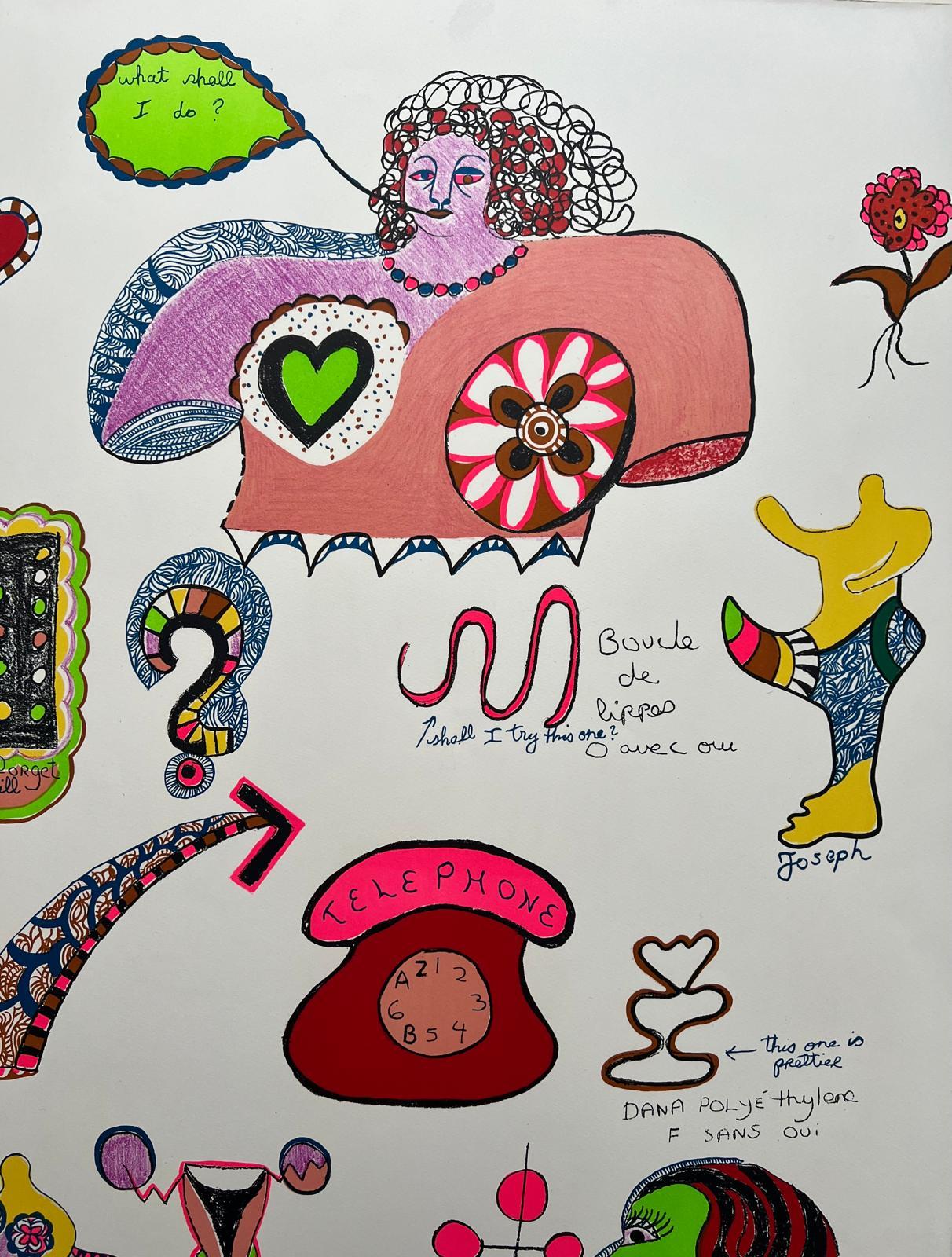 Pills - Abstract Print by Niki de Saint Phalle