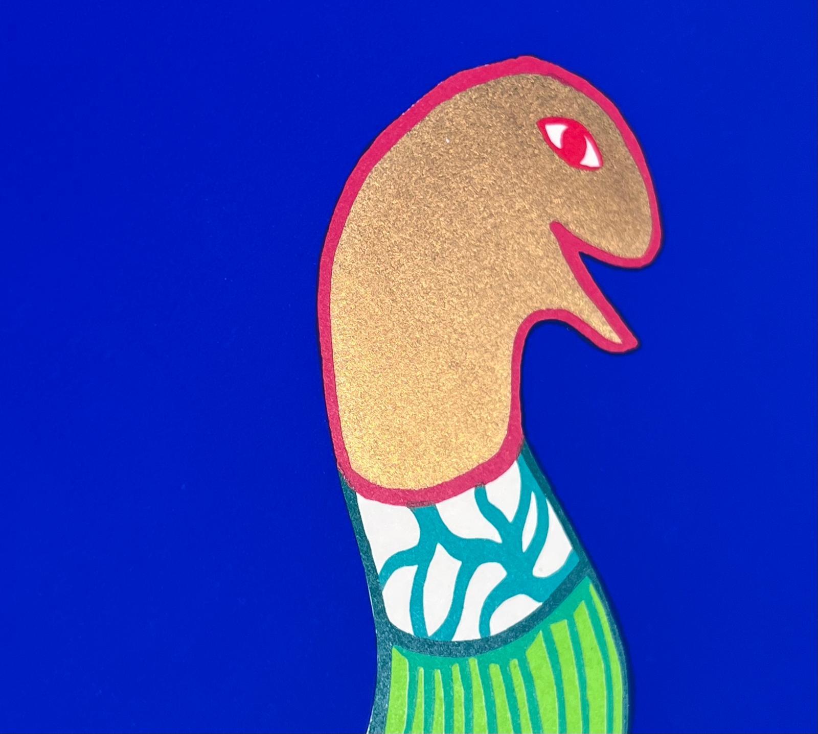 The bird in love - Abstract Print by Niki de Saint Phalle