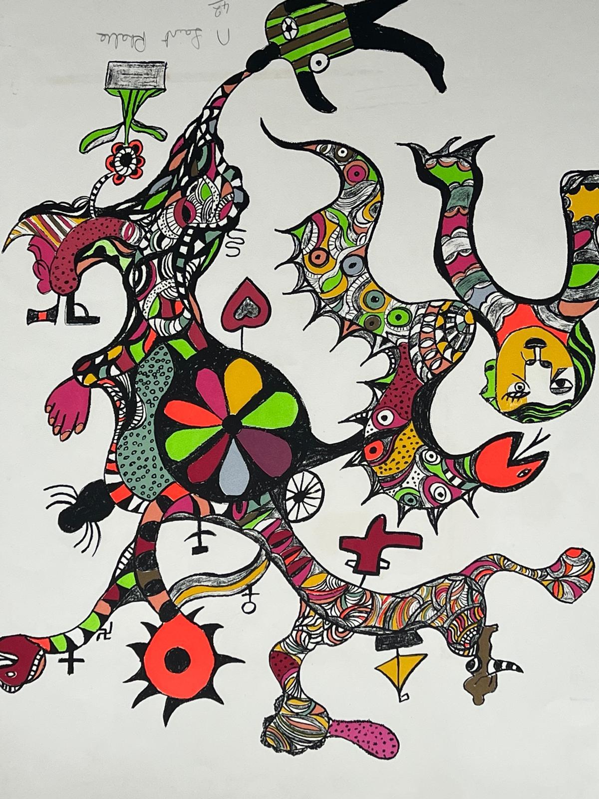 The dream machine - Abstract Print by Niki de Saint Phalle