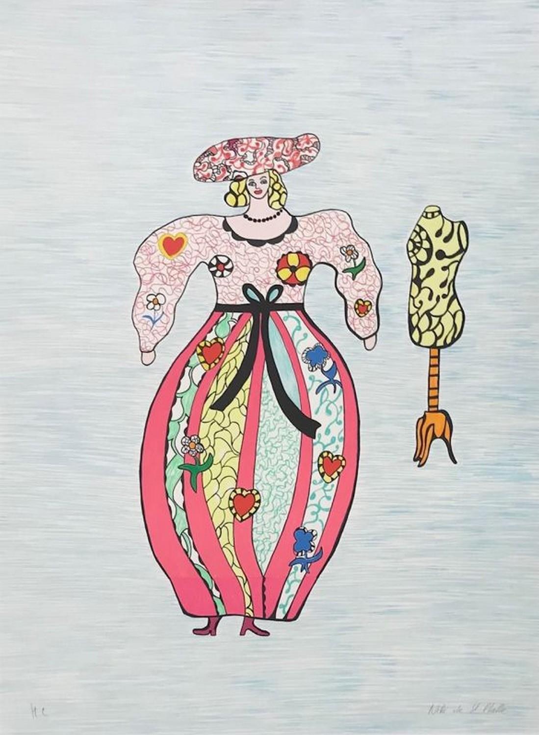 Niki de Saint Phalle Abstract Print - The Dress 