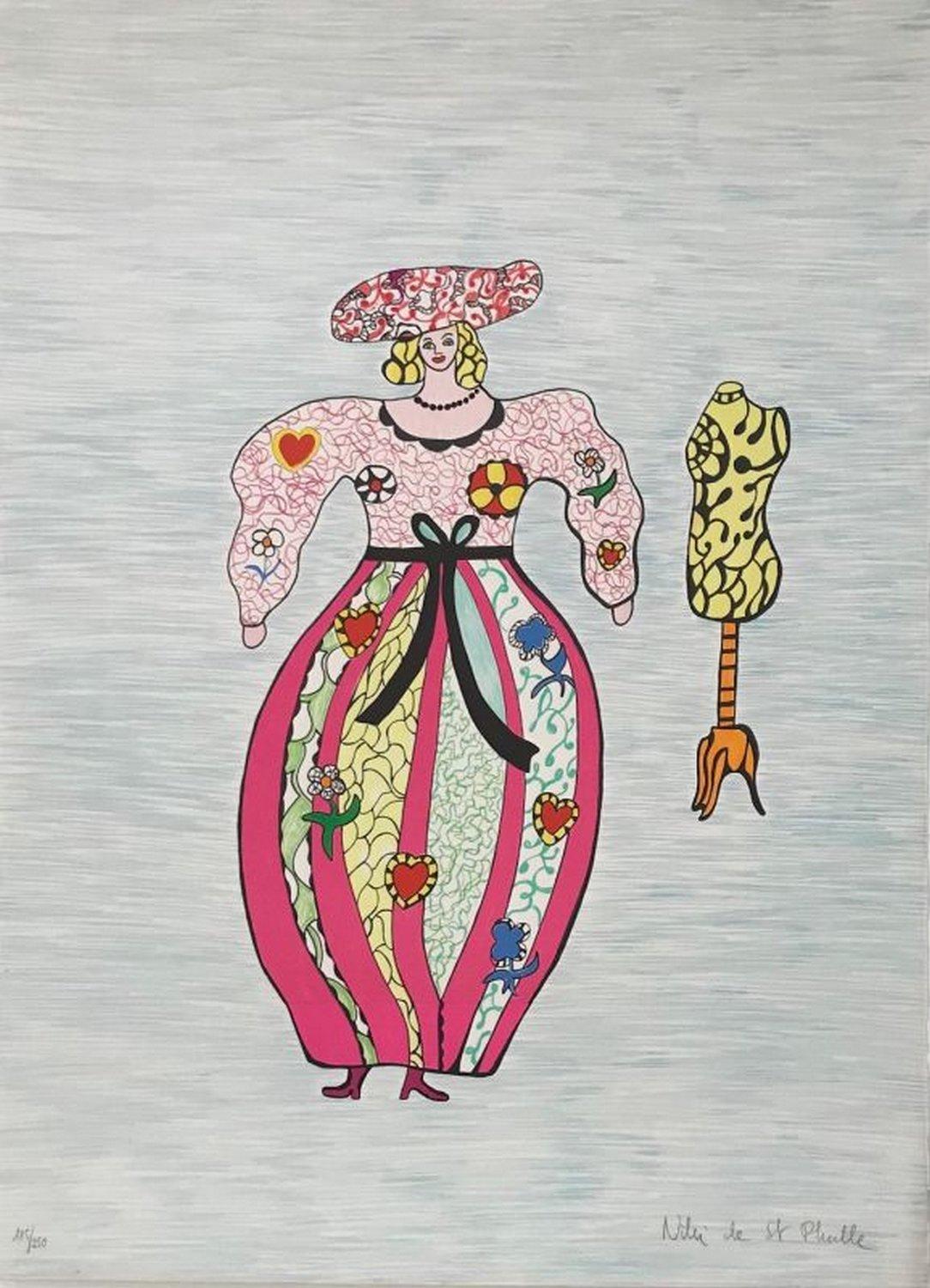 Niki de Saint Phalle Abstract Print - The model and the milliner 
