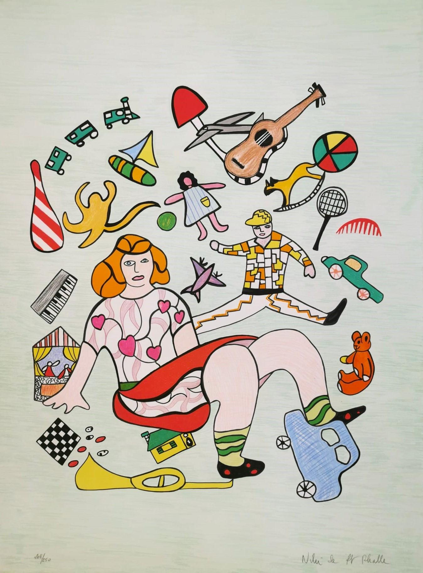 Niki de Saint Phalle Abstract Print - The Toys 